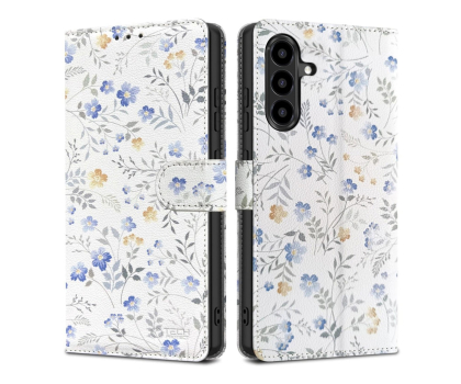 Etui do telefonów Tech-Protect Wallet do Samsung Galaxy A56 Spring Flowers